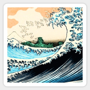 Fuji at sea - Beauty of Nature - Hokusai - Japanese artwork Sticker